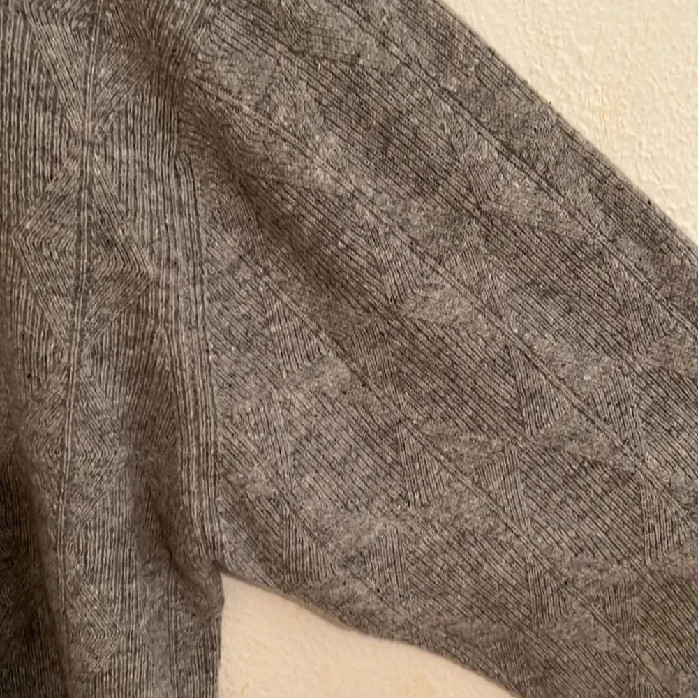 Cutter & Buck Men’ Long Sleeve 110% Lambs Wool 1/4 Zip Heather Gray Sweater XXL